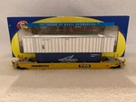 Athearn #7264 Ho Scale Ttx Husky Stack #56812 W/apl & Nyk Logistics Containers. Fixed Price $59.99.