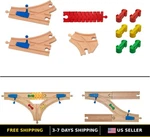 10-PIECE Wooden Track Connector Set, Compatible Accessories For Toy Trains. Fixed Price $30.06.