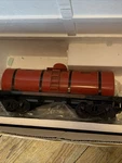 T. Reproductions Buddy-l Red Tank Car Original Box. Fixed Price $375.00.