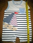 Next Baby Boys Summer Romper Newborn Up To 1MTH 4.5 Kg -10 Lbs Boats Seaside. Fixed Price $11.64.