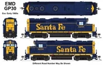 Broadway Limited Ho Scale Emd GP30 Stealth Atsf #1263 Dcc Ready 9150. Fixed Price $198.74.