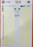 Microscale Decal #87-348 Illinois Central -- Emd E7 & E8 Cab Unit Diesels. Fixed Price $7.50.