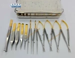 Micro Surgery Instruments Set, With Box And Mate. Fixed Price $95.00.