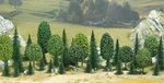 Busch 6490 Scale Mixed Forest Trees PKG(35) -- 10 Deciduous. Fixed Price $59.99.
