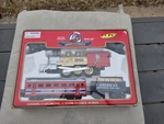 Moonbo Battery Operated 11 Piece Union Express Train Set, Untested. Fixed Price $19.99.