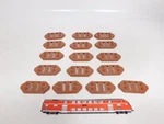 M Rklin H0 Lot 7065 Pillars (16 Pieces) For Bridge Very Good #EC272-0.5. Fixed Price $43.95.