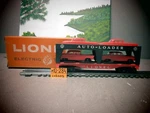 Lionel Postwar 6414 Loader Transport Car Red Autos/gray Bumpers O.b.. Fixed Price $360.00.