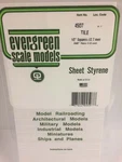 Evergreen Scale Models Styrene Square Tile .040 X 6 12IN .1 15.2 30.5 4507. Fixed Price $9.98.