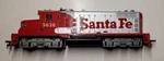 Vintage Ho Scale Tyco Diesel Locomotive Railroad Train Santa Fe #5628. Fixed Price $18.00.