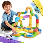 Electric Train Set 3D Magic Flexible Race Track Kids Stem Learning Toy. Fixed Price $114.99.