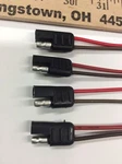 Molded Flat 2 Conductor Connector Way 16 Gauge Trailer Bullet Terminal. Fixed Price $13.50.