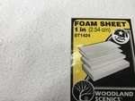 Woodland Scenics ST1424 12"X24" 1" Foam Sheet. Fixed Price $9.99.