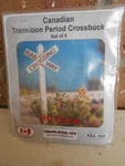 Osborn Model Kits Ho Scale Canadian Transition Period Crossbucks #RRA-1009. Fixed Price $9.95.
