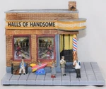 Menards 279-8488 Halls Of Handsome Barbershop Gauge Lighted + 6 Figures. Fixed Price $79.95.
