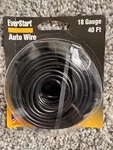 Ever Start Auto Wire 18 Gauge 40 Feet Black New. Fixed Price $8.00.