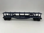 Lionel #9123-6 Gauge Western Auto Carrier Flat Dark Blue Good. Fixed Price $12.44.