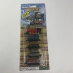 Soma International Die Cast Train Set Motorized Pull And Go Red Engine 2010. Fixed Price $10.49.