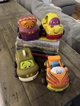Battat Toys Wheeee-ls! Pull Back Cars 4PC Set Soft Plastic Chunky Vehicles. Fixed Price $18.99.