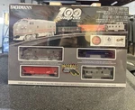 Bachmann Snap-on 100TH Anniversary Ho Scale Electric Train Set New Ez Track. Fixed Price $159.00.