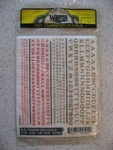 Woodland Scenics Ho DT504 R.r. Roman Red/gold 1/16" 3/32" 1/8" 3/16" Decal Sheet. Fixed Price $6.00.