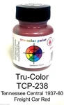 Tru-color TCP-238 Tennessee Central 1938-50 Freight Car Red Oz Paint Bottle. Fixed Price $8.49.