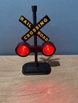 Hayes 15887 Railroad Train Track Crossing Sign With Red Flashing Lights. Fixed Price $37.99.