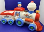 Vtg 1985 Shelcore On Time Choo Train & Carry Toy Dinging Noises. Fixed Price $14.99.