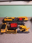 Caterpillar Construction Express Motorized Toy Train Set Works No Track. Fixed Price $24.99.