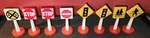 Maxim Wooden Set Signs, Used With Thomas Trains, 8 Free S&h. Fixed Price $20.00.