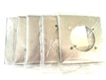 Hubbell Wiring Device S701 Lot Of 6 Single Receptacle Plate 2 Gang Silver Nip. Fixed Price $69.00.