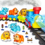 Electric Train Set For Toddlers - Musical Lights, Tracks & 3 Animal Cars Best. Fixed Price $49.99.