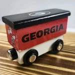 Georgia Bulldogs Wooden Train Masterpieces Ncaa Box Car Magnetic Hairy Dawg. Fixed Price $9.99.