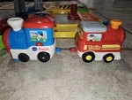 Vtech Go! Smart Wheels Train Engine Motor Lights Sounds Set Of 2 With Track. Fixed Price $29.99.