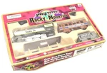 Vintage Polyfect Train Set Rocky Mountain Battery Sound Light Smoking 111" Track. Fixed Price $46.99.