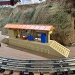 Vintage Polyfect Toys Western Train Station Platform. It Whistles-see Video!. Fixed Price $14.99.
