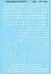 Microscale 90001 Ho Railroad Roman Alphabet - Standard White Waterslide. Fixed Price $8.32.