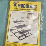 Walthers Cornerstone Scale Flat & Peaked Roofs, Base Industrial Set, Plastic. Fixed Price $8.00.