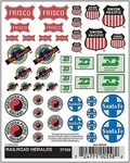 Woodland Railroad Heralds - Model Decal #DT558. Fixed Price $8.81.