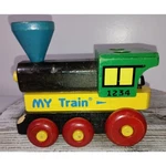 Montgomery Schoolhouse Inc.: Vintage "my Train" Set (train & Wagons). Fixed Price $45.00.