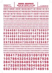 Woodland Scenics MG729 Gothic R.r. Numbers Red 1/16-5/16" Mix Decal Sheet. Fixed Price $12.05.