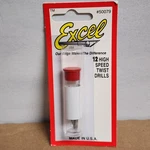 Excel 50079 #79 High Speed Carbon Twist Drill Bit Pk 12 Models Cars Planes Tanks. Fixed Price $15.95.