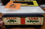Mth Rail King 30-7858 Creek Chub Co. Box Car New Scale Lqqk. Fixed Price $80.00.