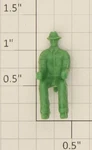 American Flyer PA13A022 Green Unpainted Plastic Truck Driver Figure. Fixed Price $6.50.
