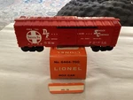 Very Nice Lionel Postwar 6464-700 Santa Fe At&sf Boxcar From 1960S In Ob. Fixed Price $160.00.