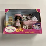 Kelly Doll Tiny Steps Baby Carriage African American Play Set 1998 Mattel. Fixed Price $43.19.