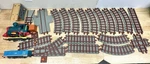 Vintage 1988 Playskool Express Train Set With Engine And Tracks Working. Fixed Price $84.99.
