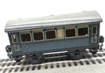 Marklin, O, #17250, Blue/green 2ND/ 3RD Coach Wagon Car, C-7 Excellent. Fixed Price $43.54.