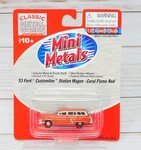 Mini-metals 30310, '53 Ford Customline Station Wagon, Coral Flame Red, Ho Scale. Fixed Price $14.95.