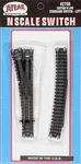 N-gauge Atlas Code 80 Standard Turnout Left Hand Customline. Fixed Price $18.99.