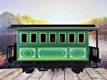 Western Classic Express Train Passenger Car By Excite 2007 Plastic Toy 8" Long. Fixed Price $14.26.